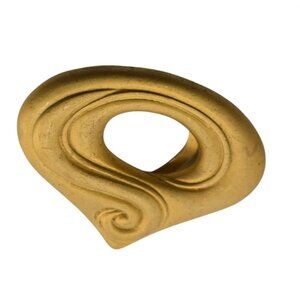 Vintage Made in England 80s Matte Gold Scarf Clip (A8093)